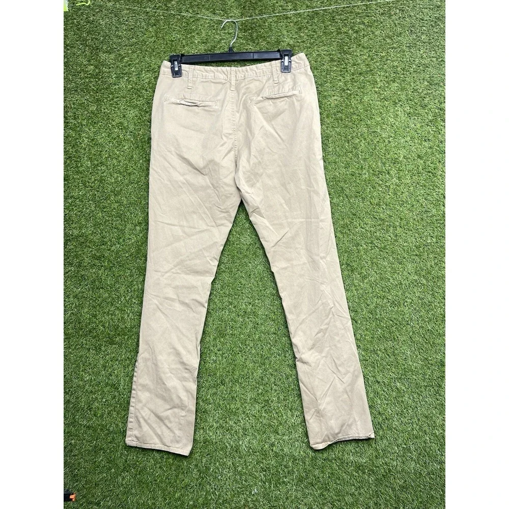 BKE Jake Pants Mens 33L 33x32 Tan Khaki Straight Leg Chino Y2K Casual Beige